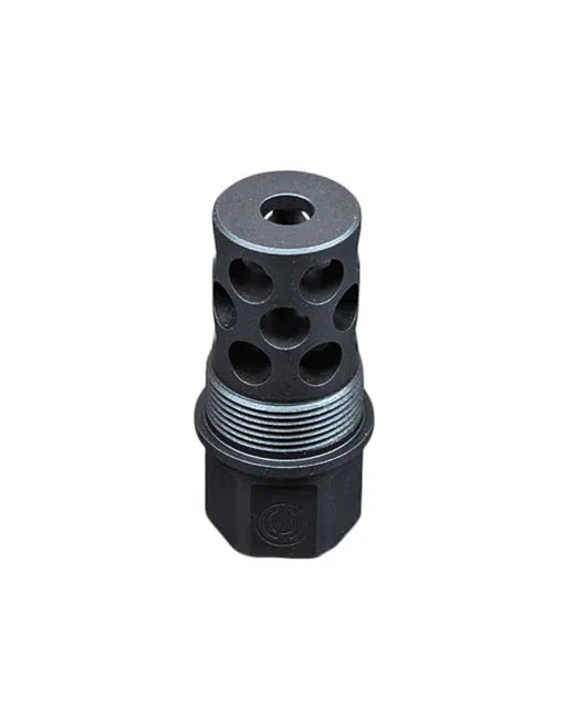 SilencerCo TOMD Compact Radial Muzzle Brake, 223 Remington/556NATO, Fits 1/2X28, Compatible with Thread Over Mounts, AC5231 (product photo)