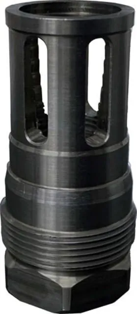 Wolfpack Armory Recessed Night Howler Flash Hider, 1/2x28, Black Nitride, RNHFH1228BNV3 (product photo)