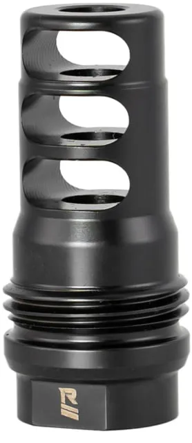 Rugged Suppressors .338 Caliber 3 Port Brake, 8.6mm, 3/4-24 TPI, Dual Taper Locking System, MB025 (product photo)