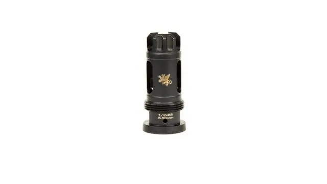 Griffin Armament 1/2x28 Taper Mount FlashComp, 5.56mm, Black TFC556-1/2 (product photo)
