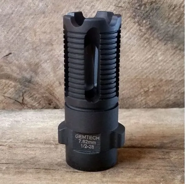 Gemtech Quickmount Flash Hider, 7.62 mm, 1/2-28, Black, 12156 (product photo)