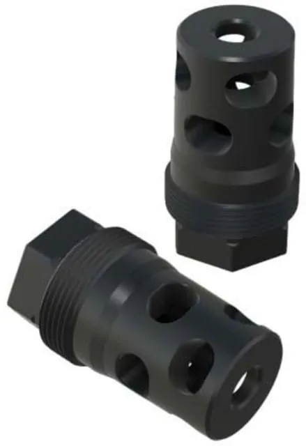 Comstock Armory Compact Muzzle Brake, 5.56mm, 1/2x28, Black Nitride, Black, MBC-12-22 (product photo)