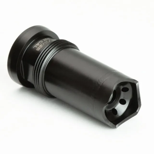 Griffin Armament Taper Mount Linear Barrel Compensator .22 Cal 1/2x28, Black, TMLC221228 (product photo)
