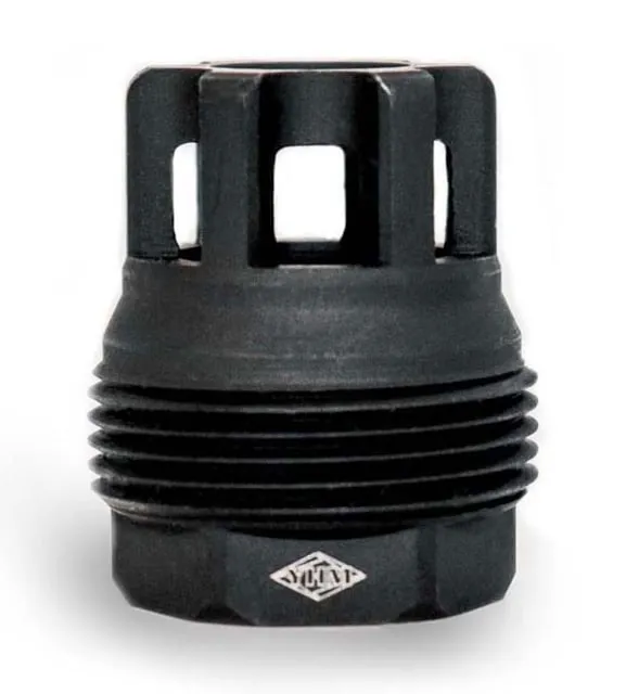 Yankee Hill Machine sRx Mini Muzzle Brake, QD Black Phosphate Steel, 5/8-24 tpi, 9mm, 4401MB24 (product photo)