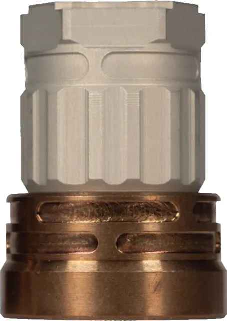 Q ERECT9R Threeway Tri Lug Mount, Clear Anodized, ACC-E9-MOUNT-TRILUG-CLEAR (product photo)