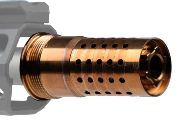 Q Cherry Bomb Muzzle Brake/Suppressor Adapter, 5/8-24, 8.6BLK, CB-5/8-24-8.6 (product photo)