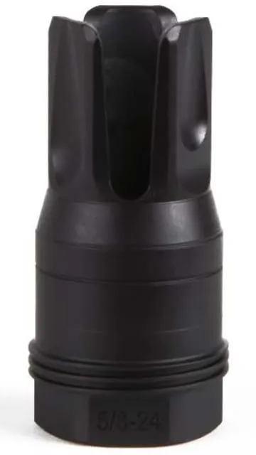 SIG SAUER Clutch-Lok QD Flash Hider, 7.62mm, 5/8x24, 90 Degree Shoulder, Black, SL76258X2490DEGF (product photo)