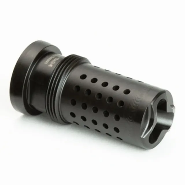 Griffin Armament Taper Mount Tactical Barrel Compensator .22 Cal 1/2x28, Black, TMTC221228 (product photo)