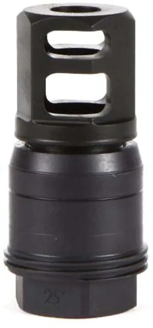 SIG SAUER Clutch-Lok QD Muzzle Brake, 5.56mm, 5/8x24, 25 Degree Taper, Black, SL55612X2825DEGM (product photo)