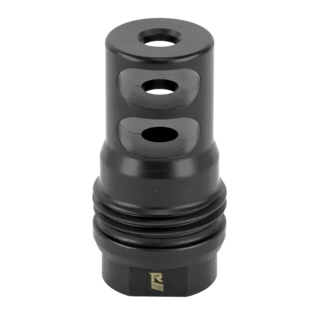 Rugged Suppressors 2 Port Muzzle Brake, 5.56x45mm NATO, 1/2x28, Black, MB010 (product photo)