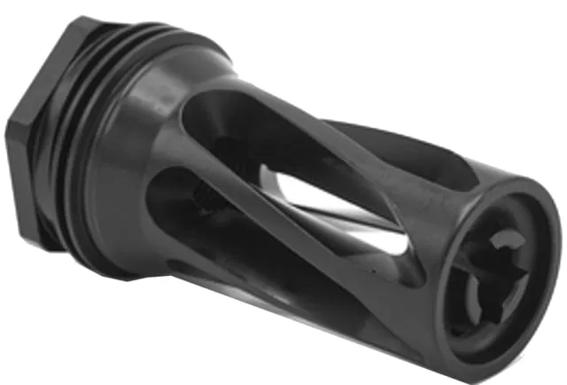 HUXWRX QD Flash Hider, 5.56, 1/2x28, Black, 1677 (product photo)