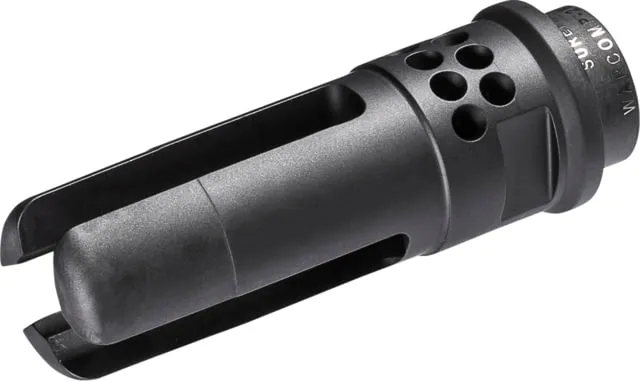 SureFire Warcomp Flash Hider w/Suppressor Adapter, 5.56mm, 1/2-28 Threads, NSN 1005-01-646-9074, WARCOMP-556-1/2-28 (product photo)
